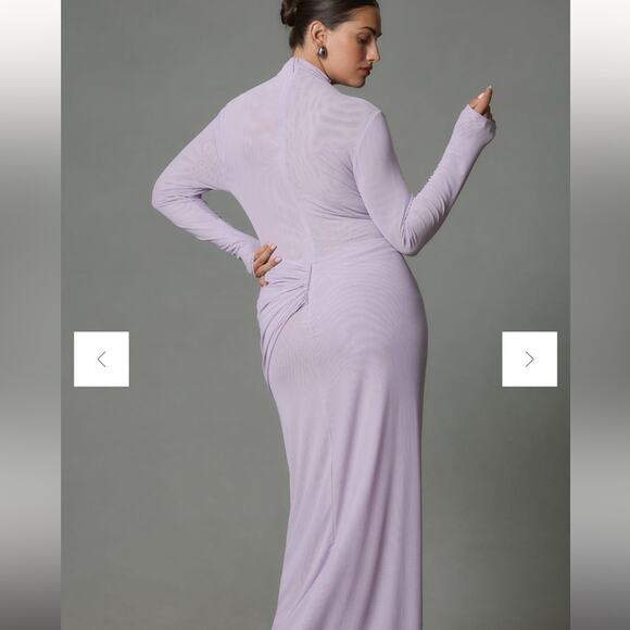 Anthropologie Lavender Maxi Dress - Picture 3 of 14